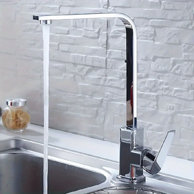 FlexiFaucet – Versatile Rotating Kitchen Tap with Dual Temperature Control