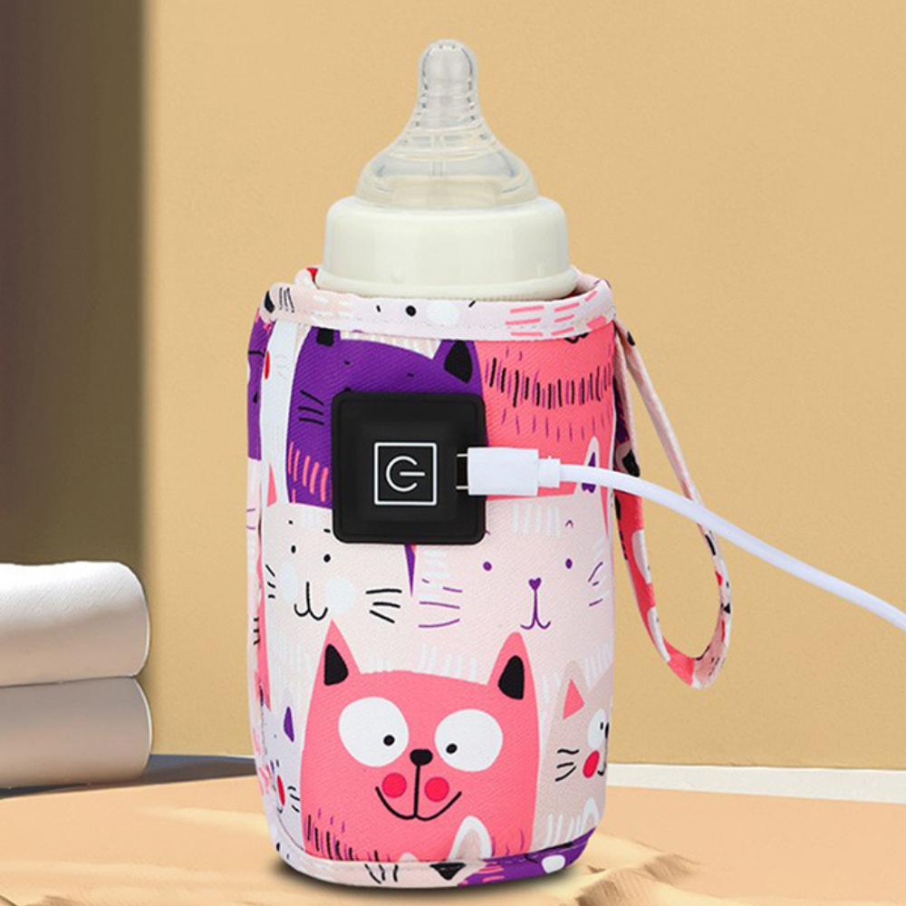 On-the-Go Baby Bottle Heater with USB Power Connection