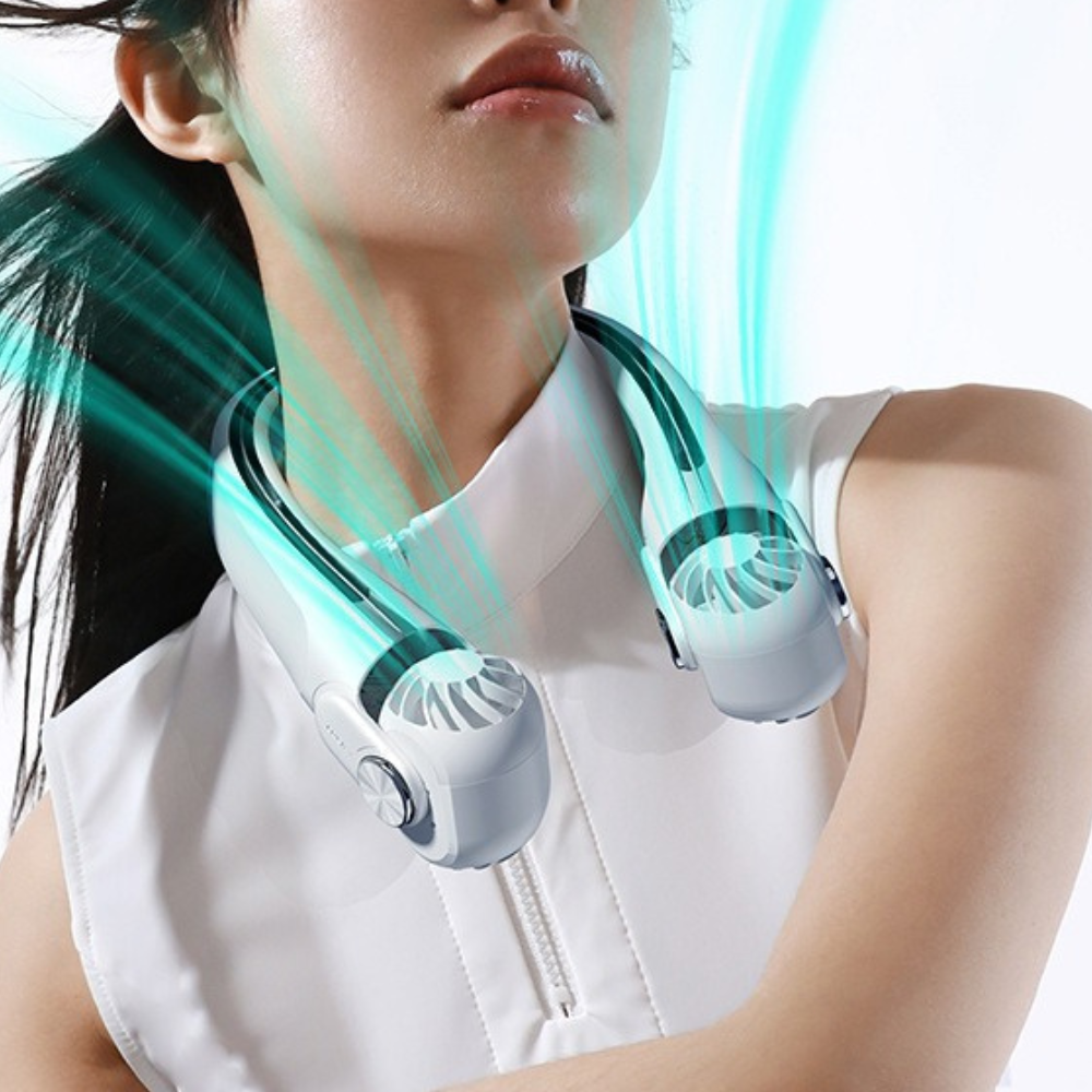Portable Rechargeable Neck Fan for Summer Adventures