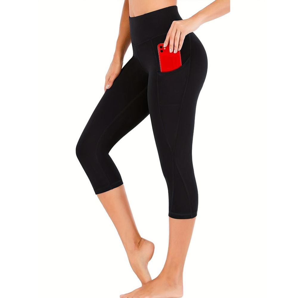 Chic Women's Capri Leggings with Pockets for Active Living
