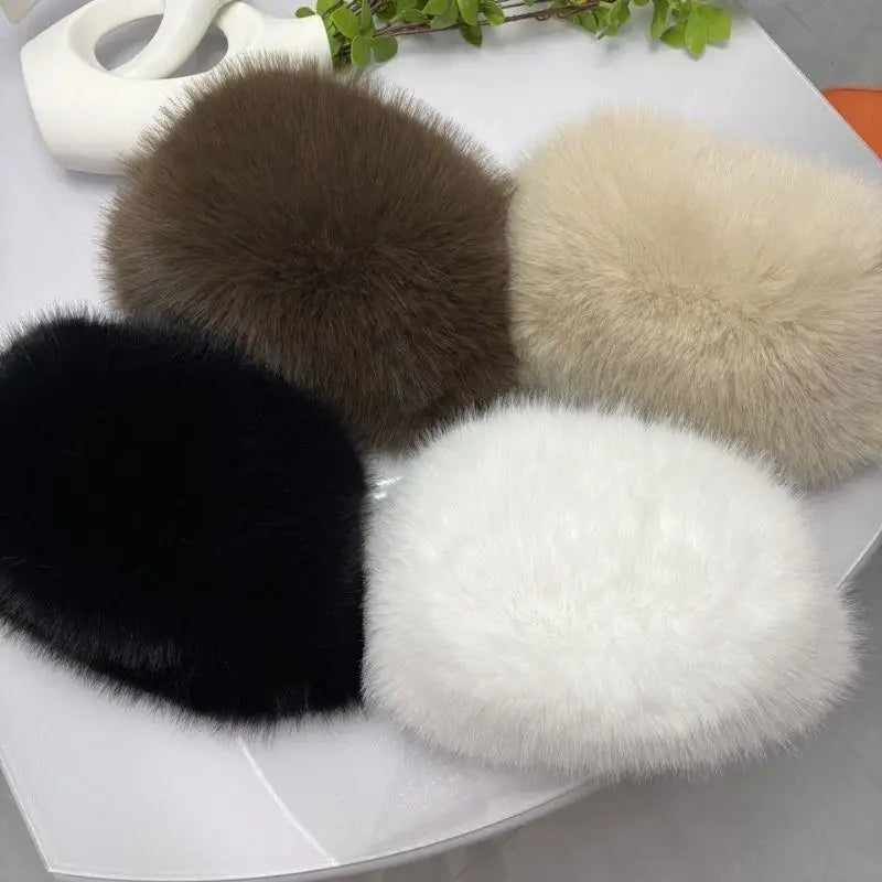 Chic Plush Winter Cap for Ultimate Warmth