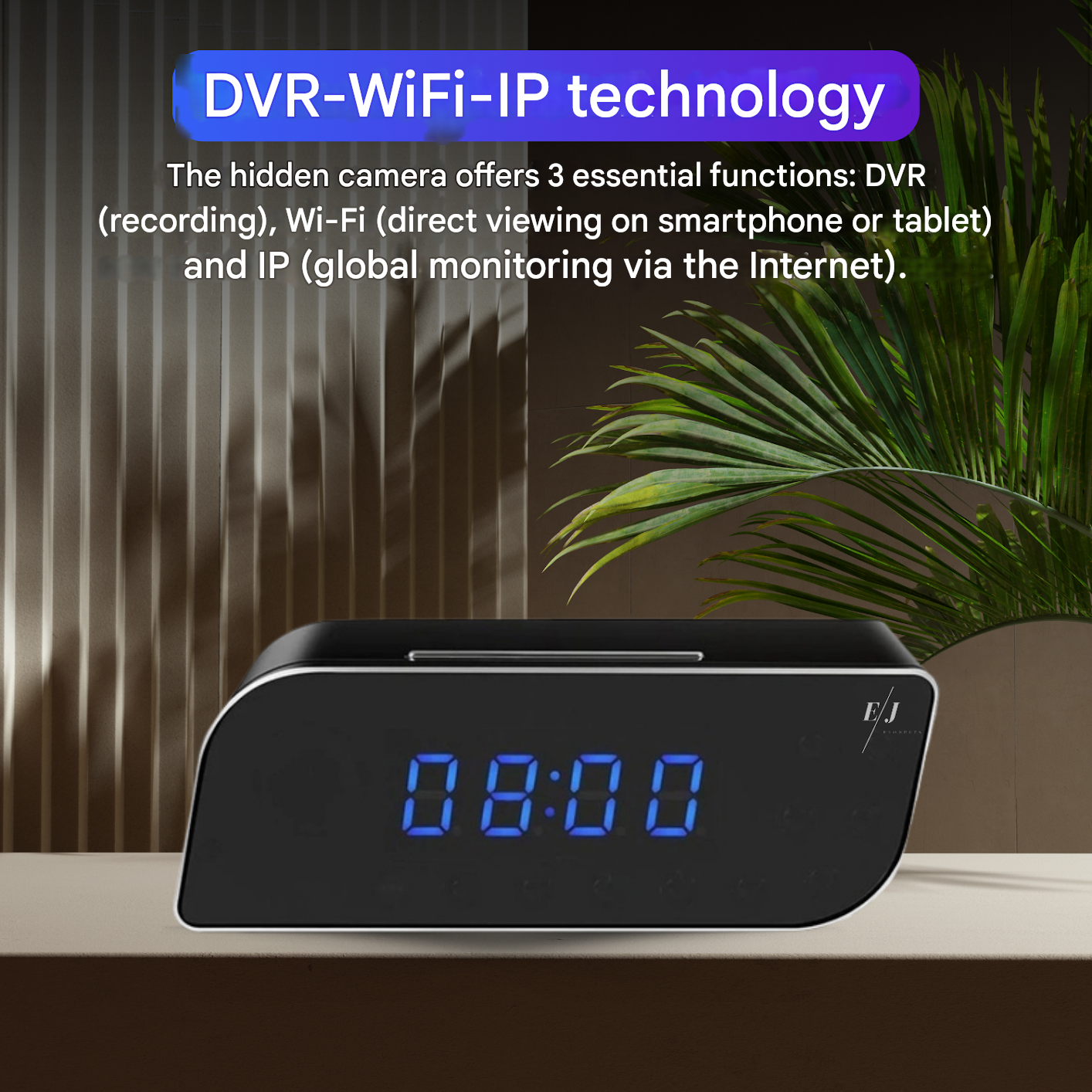 Hidden Camera Alarm Clock – Digital Surveillance Device