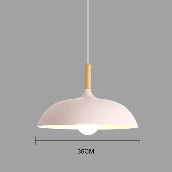 Scandinavian Oak Ceiling Lamp - Modern Nordic Design
