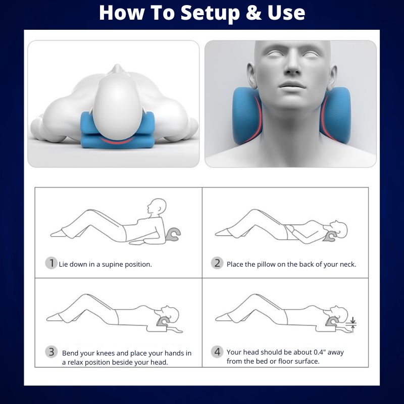 Cervical Support Pillow for Neck Relief and Alignment