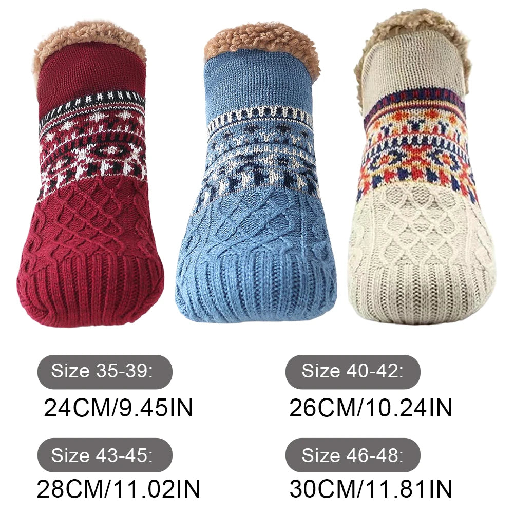 Cozy Knit Fleece-Lined Slipper Socks for Ultimate Comfort