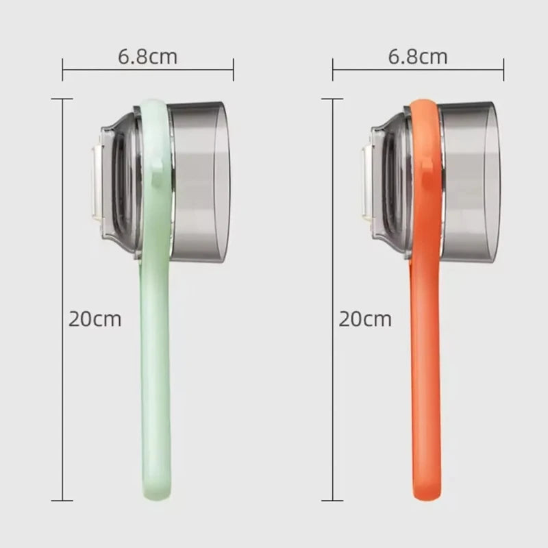 Effortless Peeling Vegetable Tool with Integrated Waste Storage