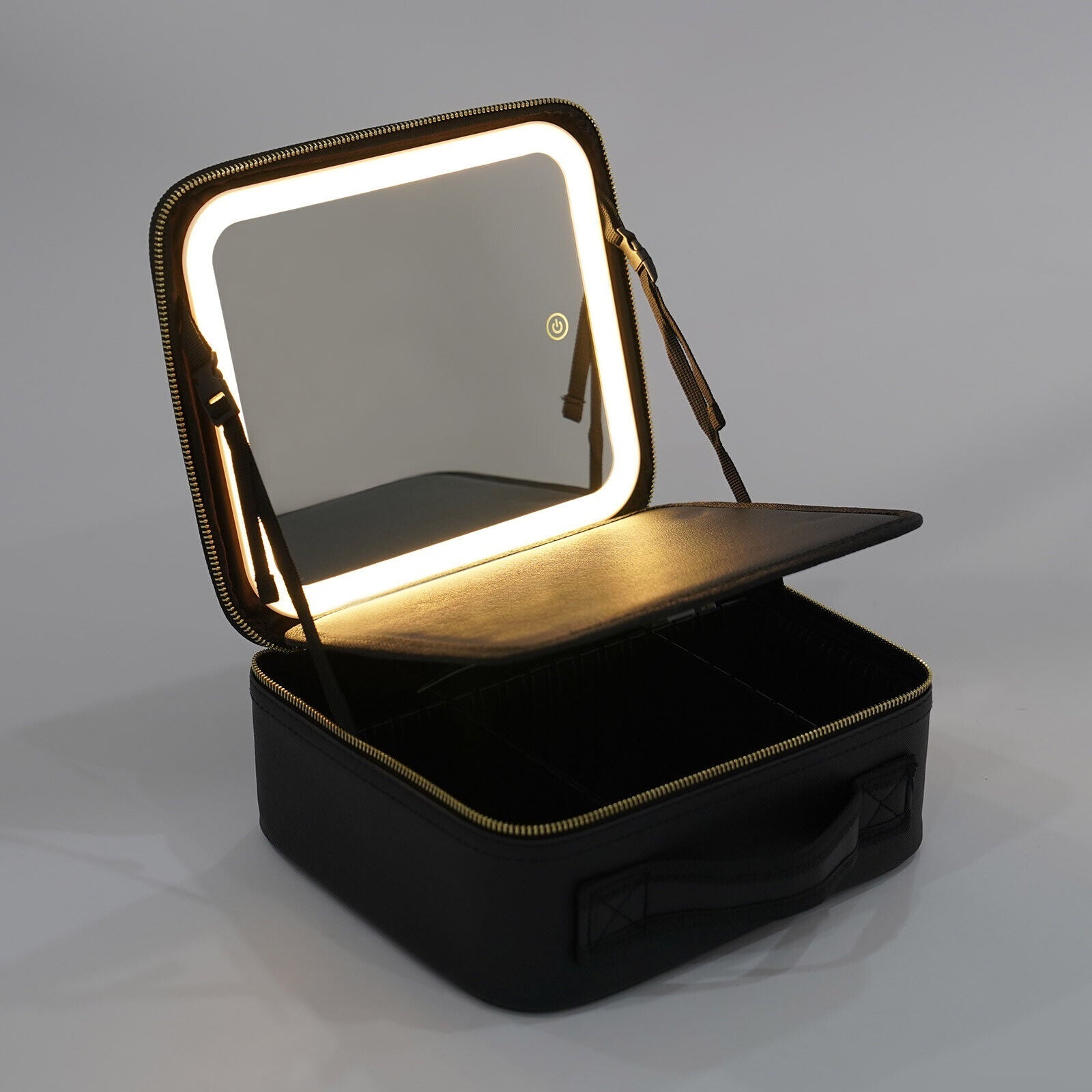 Illuminate Your Beauty: Smart Makeup Organizer with Mirror