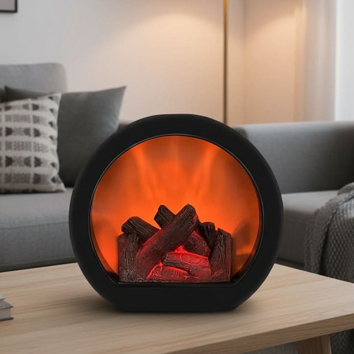 LumenGlow – Retro-Inspired Ambient Flame Lamp