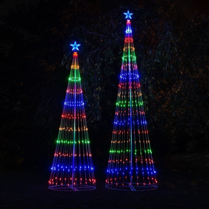 Colorful Animated LED Outdoor Christmas Tree Light Display
