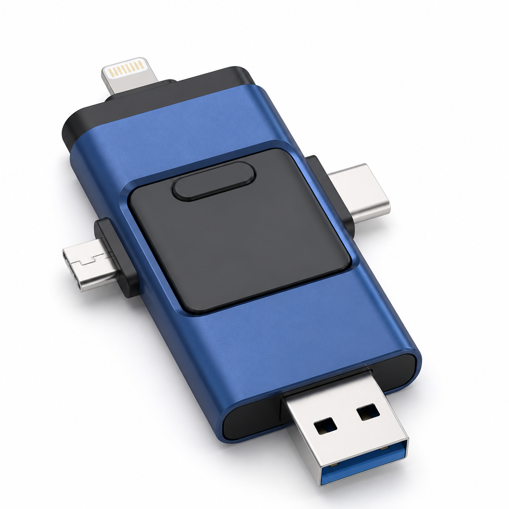 4-in-1 Multi-Connector USB Flash Drive