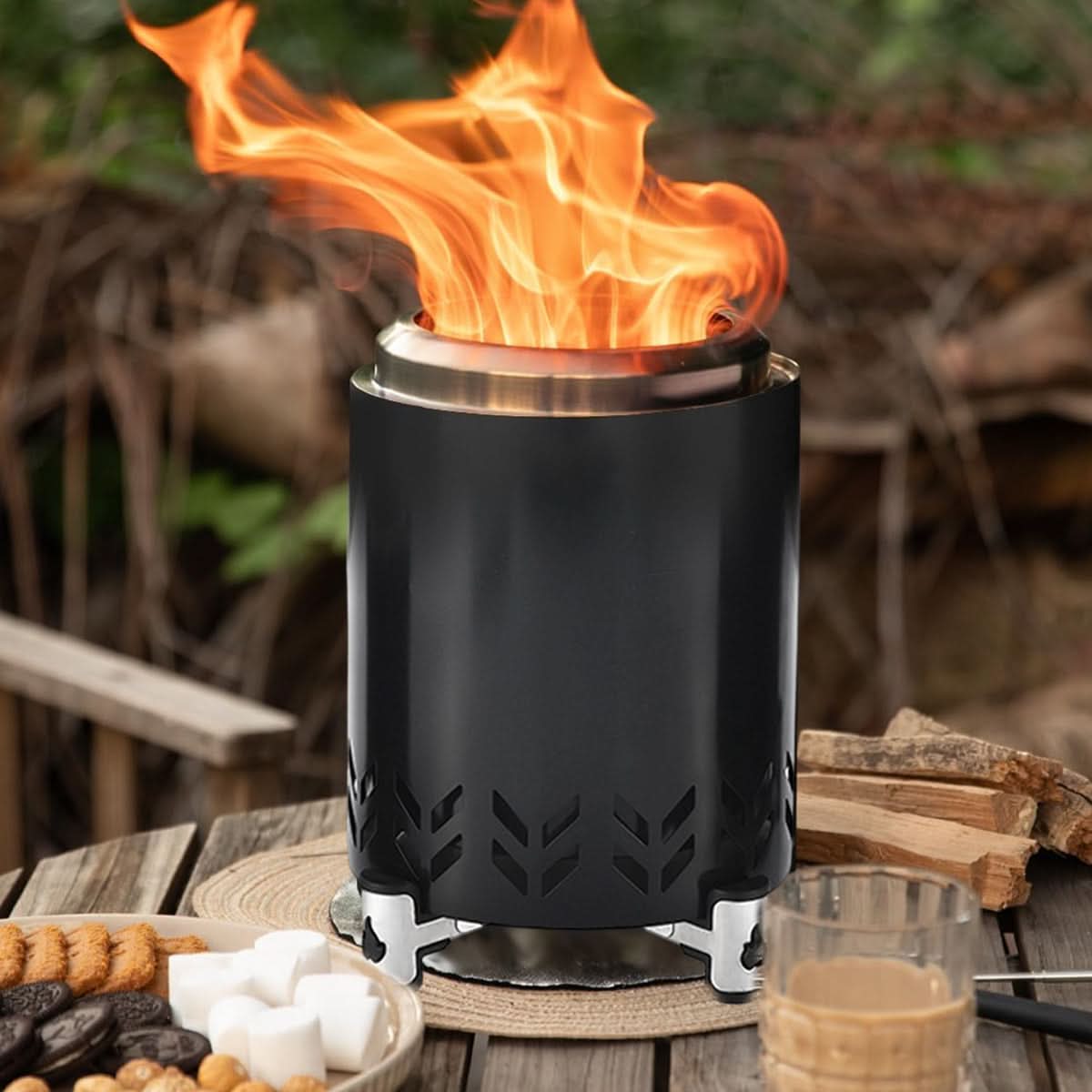 CozyGlow – Portable Outdoor Fire Bowl with Stability Stand