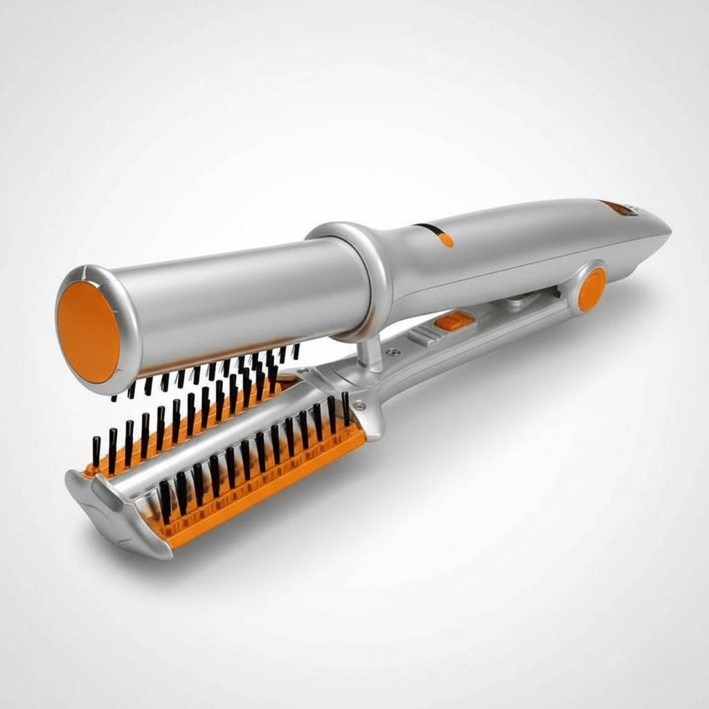 Dual-Function Rotating Brush – Effortless Styling & Smoothing