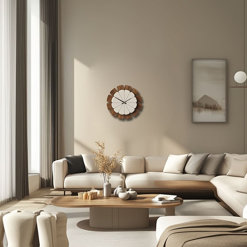 TimberCircle Battery-Powered Classic Wall Clock