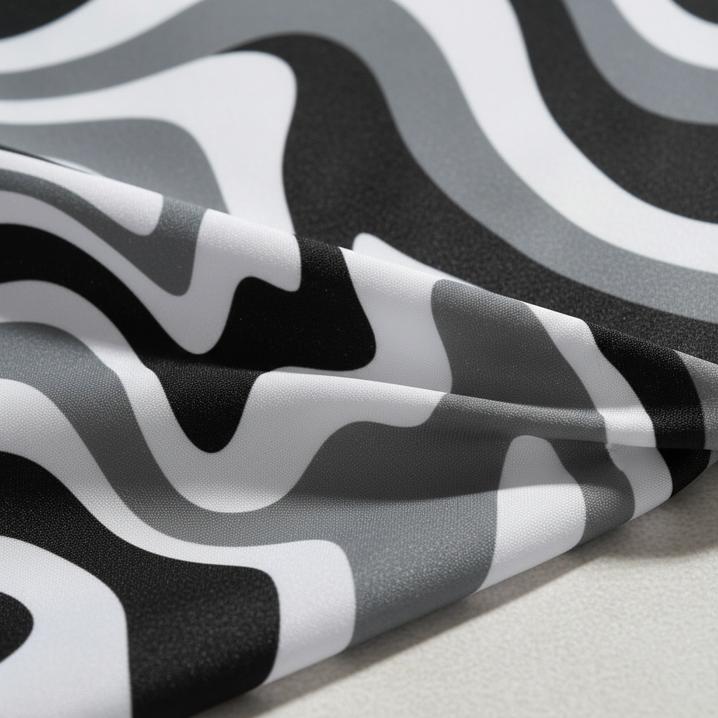 Spiral Pattern in 70s Retro Style - Bohemian Design