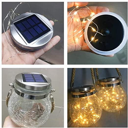 Solar-Powered Jar Light