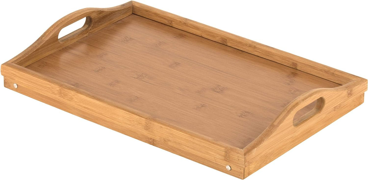 Versatile Bamboo Lap Tray with Foldable Legs