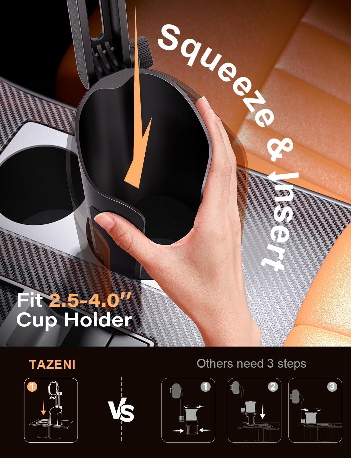 Versatile Car Cup Holder Phone Mount