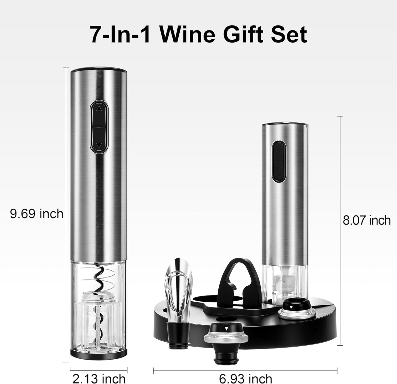 Effortless Wine Opener Set with Air-Sealing Preserver and Foil Cutter