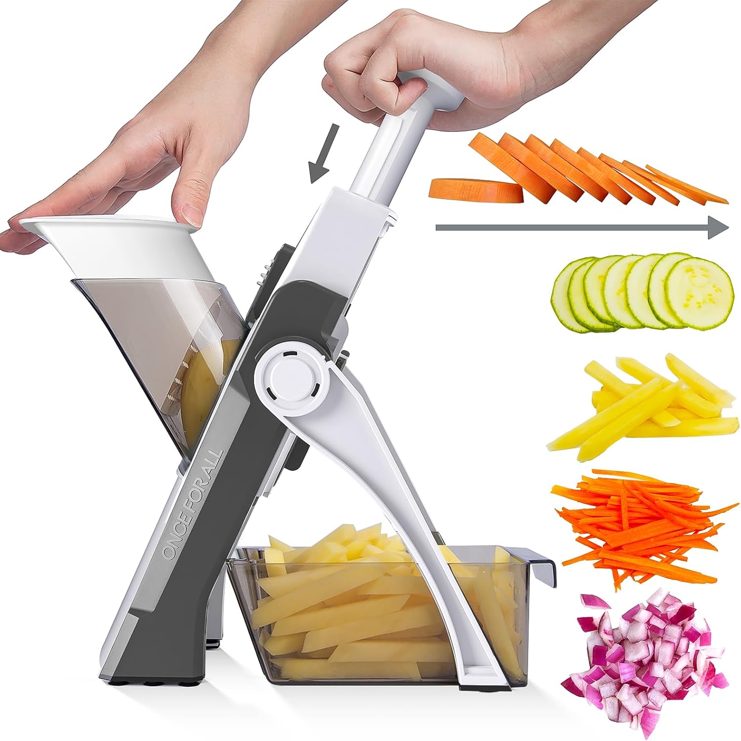 Effortless Vegetable Slicer with Adjustable Blades