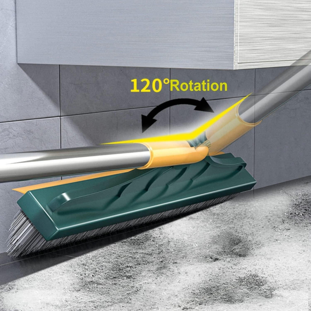 Ergonomic Multi-Surface Cleaning Brush