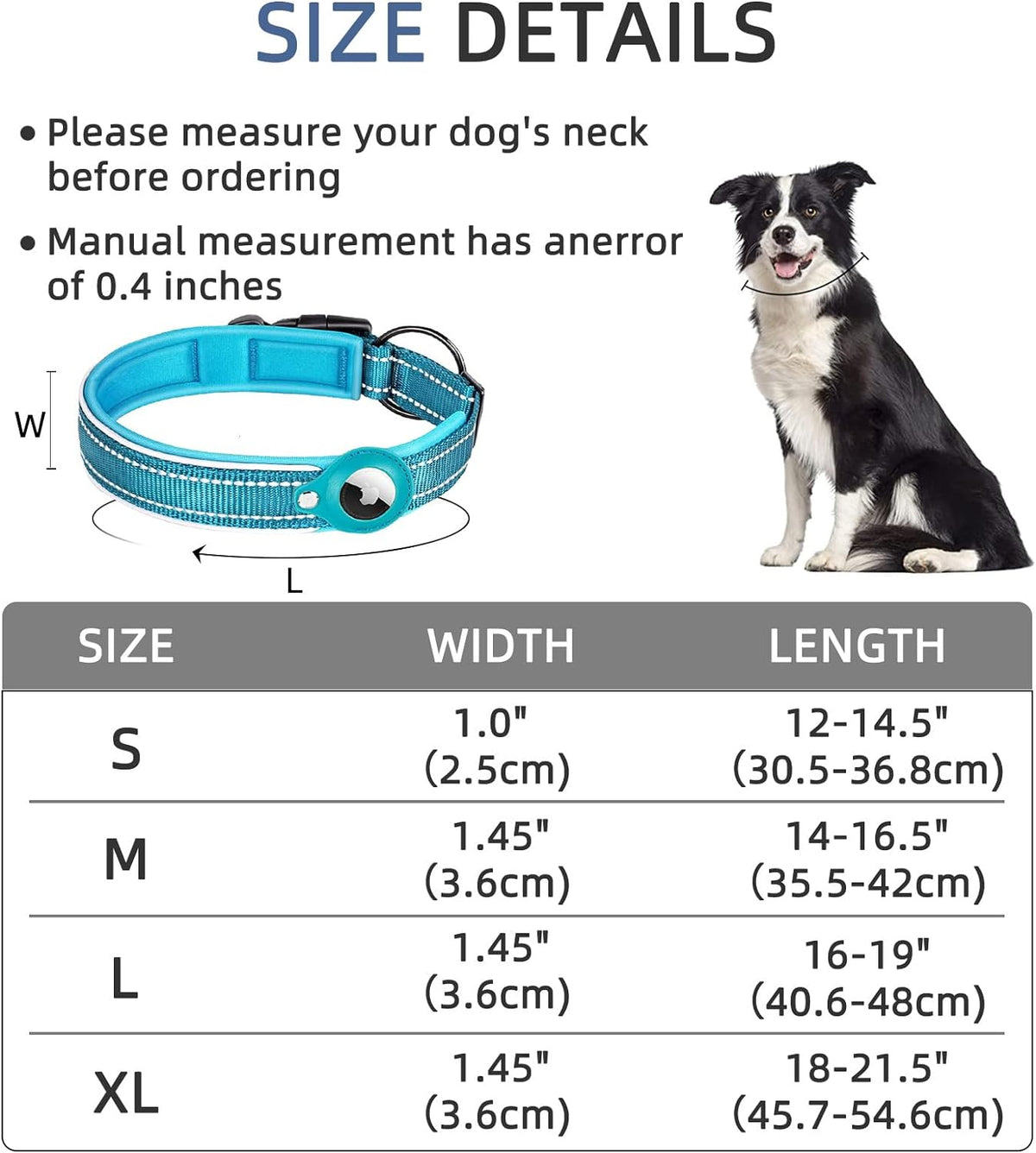 SmartTrack Dog Collar with Integrated Locator