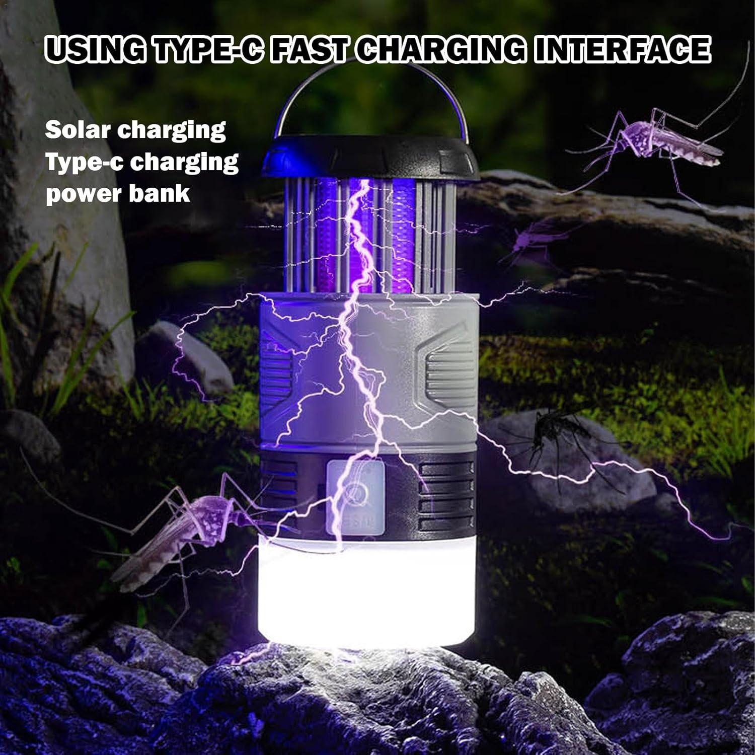 UV Lamp Solar Fly Trap