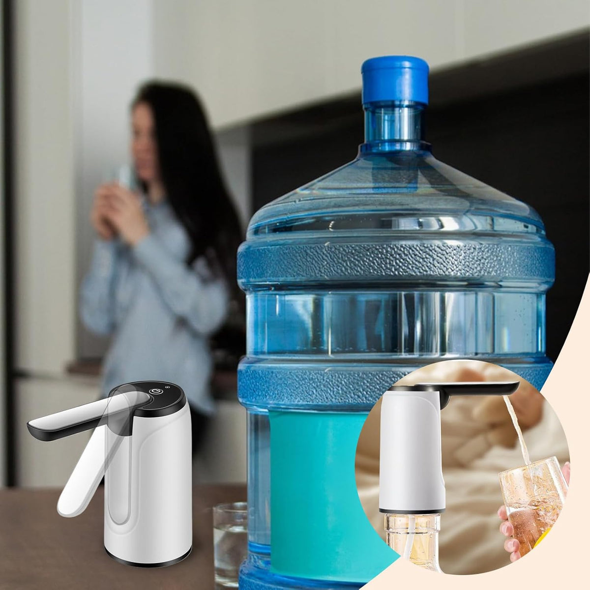 Rechargeable Portable Water Dispenser with USB – Buy One Get One Free