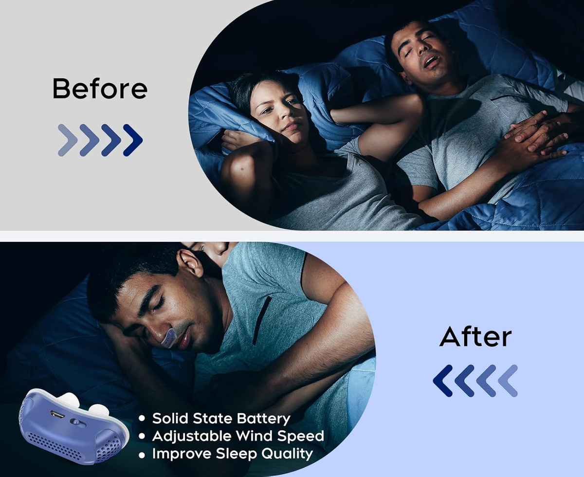 Compact Sleep Aid Device for Travel - No Masks or Hoses