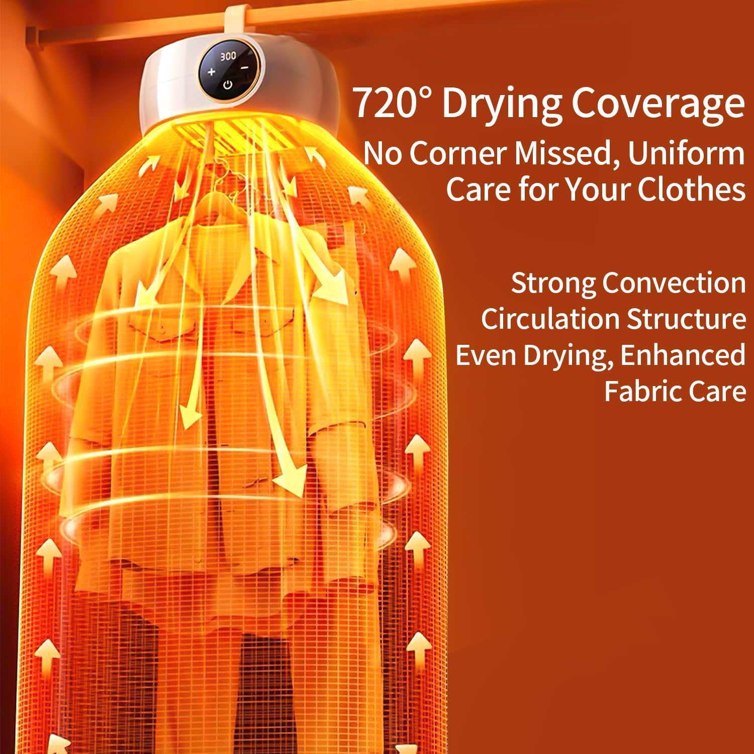 Compact Clothes Dryer with Collapsible Bag for Limited Spaces