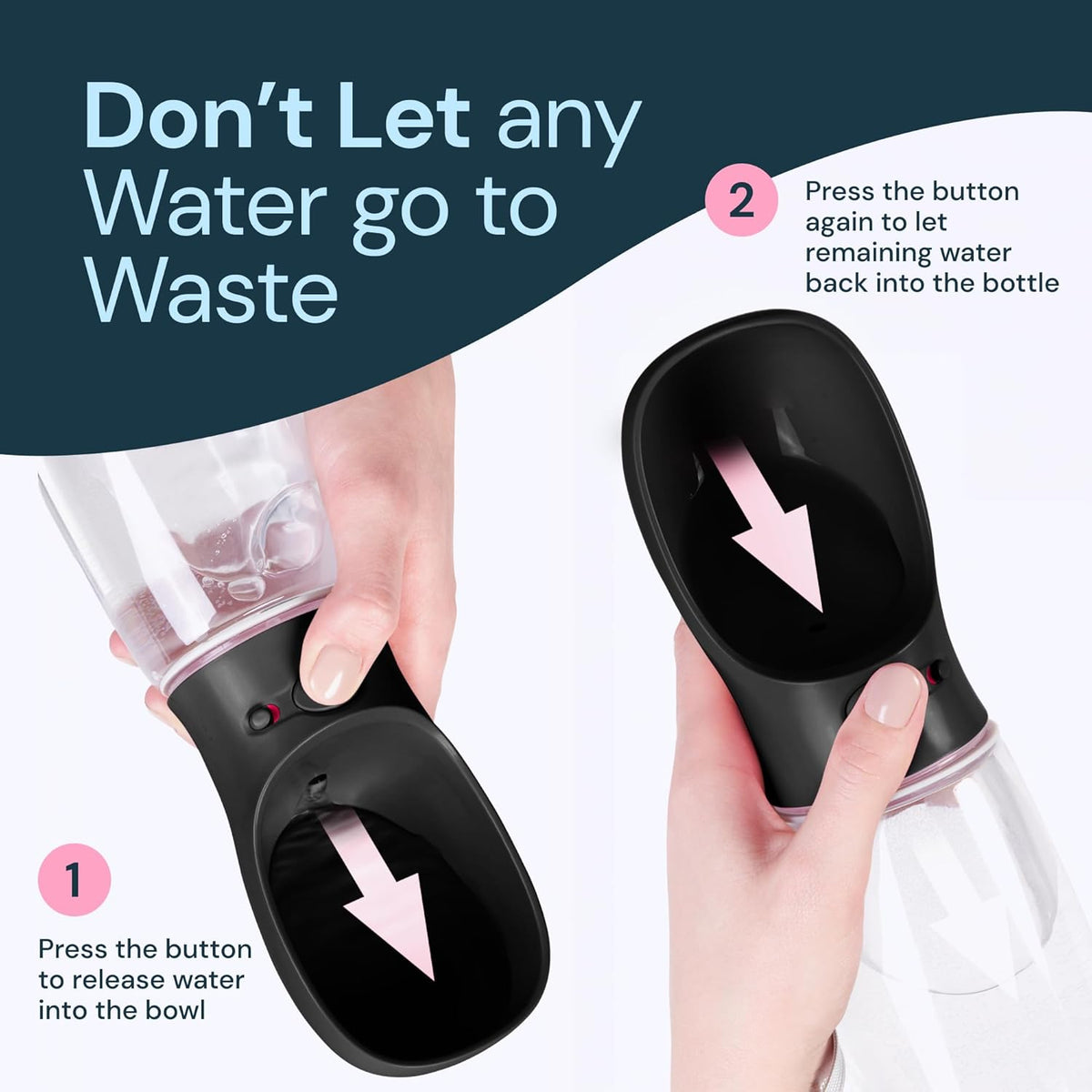 Hydration On-the-Go: 19 oz Dog Water Bottle