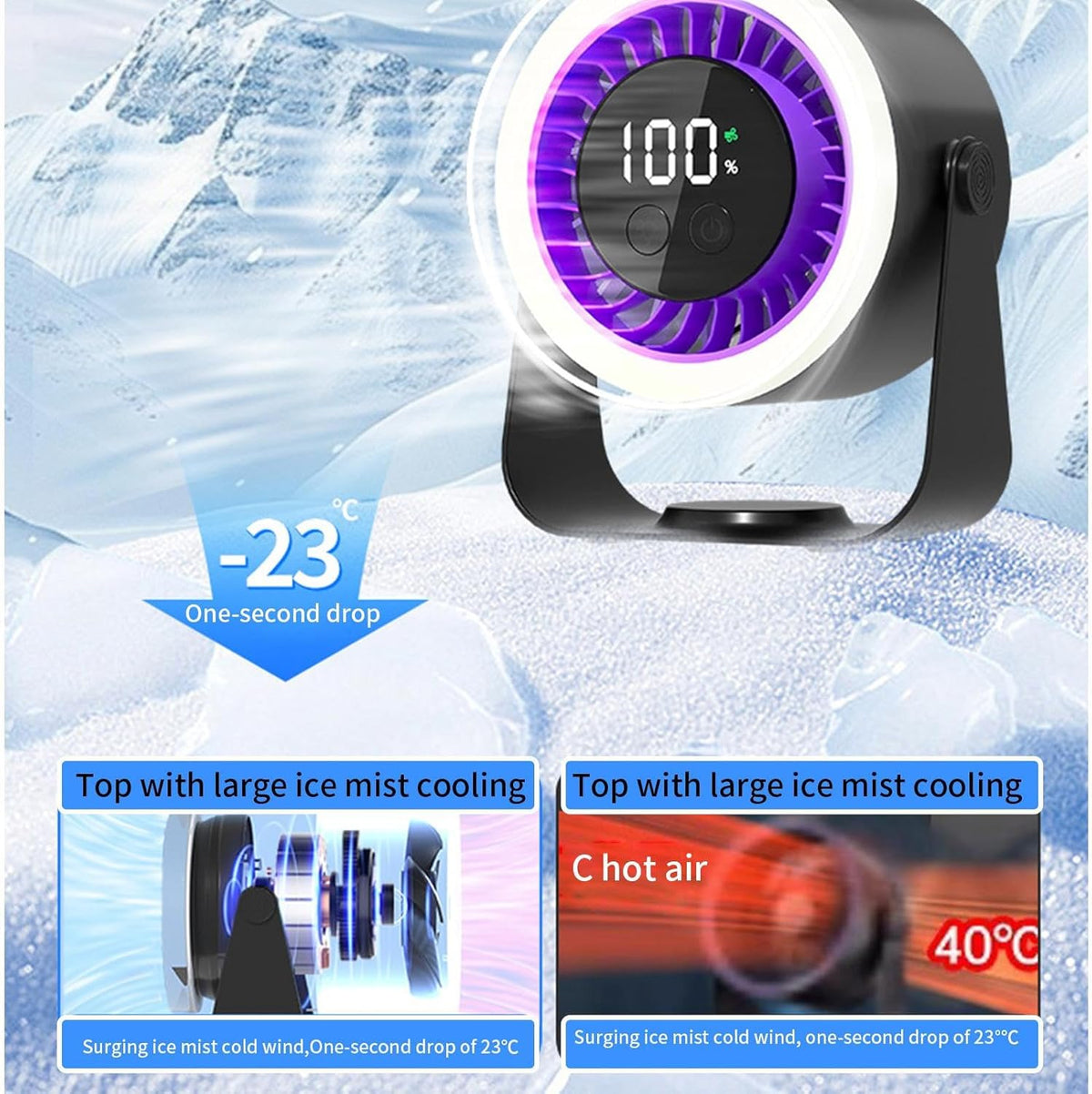 Table Fan with Silent Operation