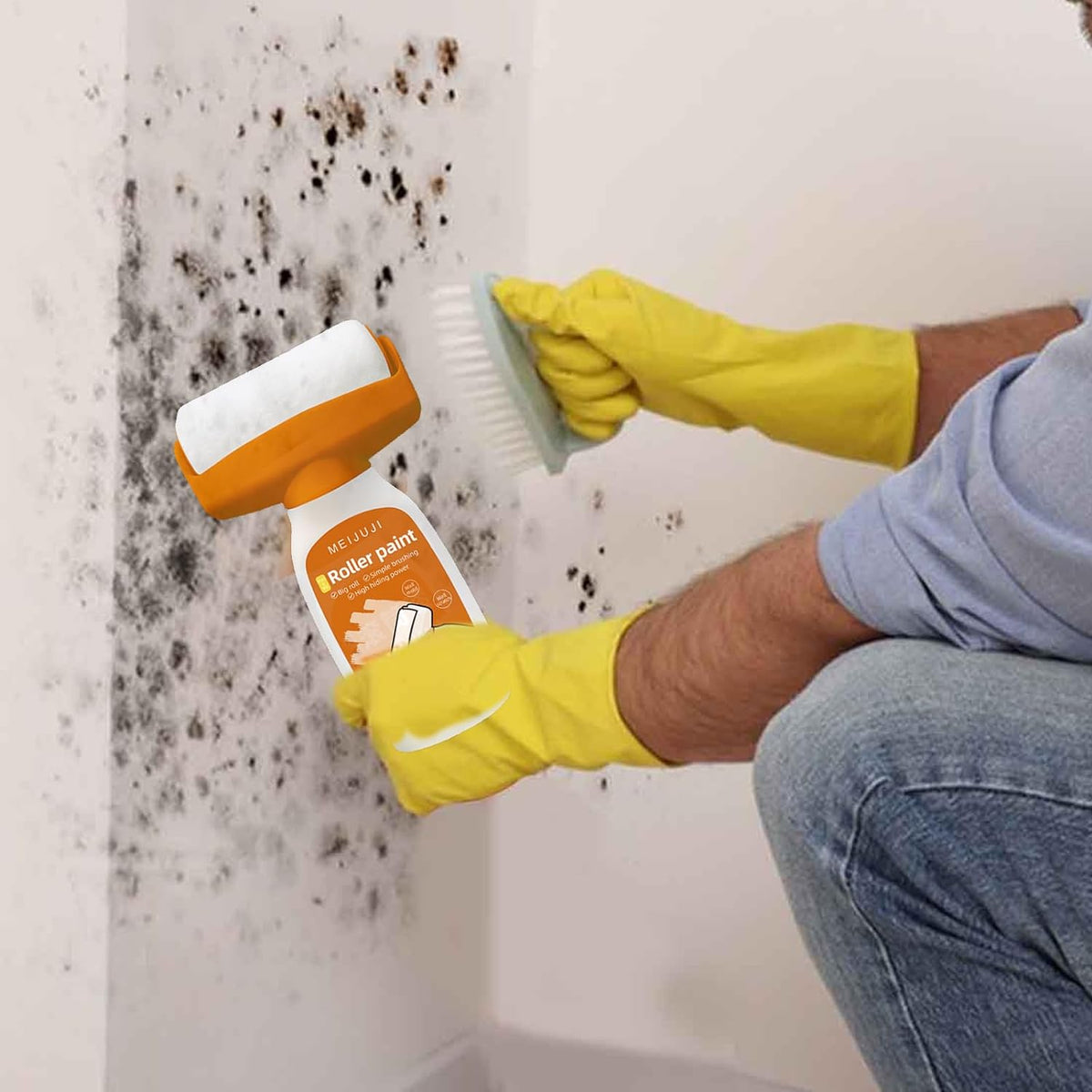 Ultimate Wall Touch-Up Roller with Paint (500g)
