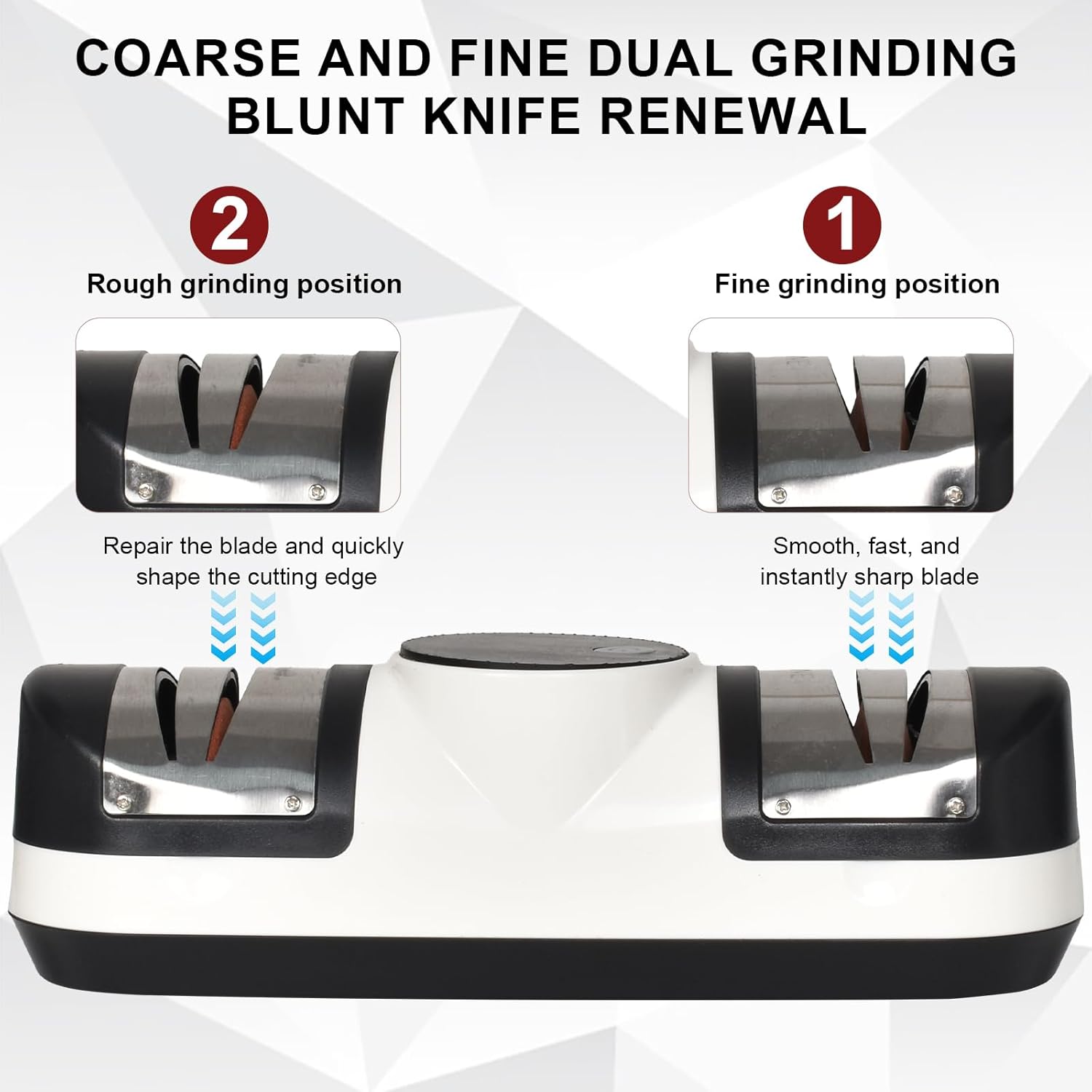 Three-Speed Electric Knife Sharpener with LED Display