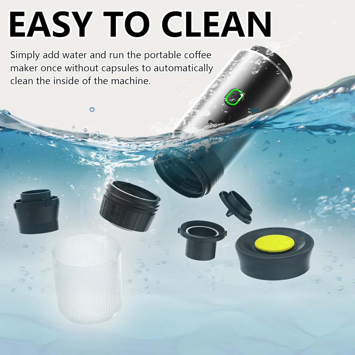 Rechargeable Battery Espresso Maker – 3-in-1 Portable Machine