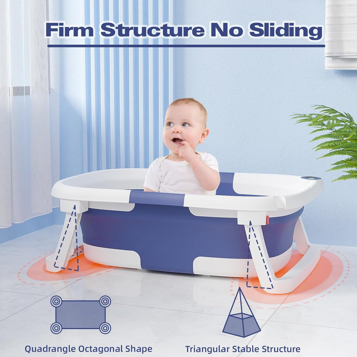 Comfortable Baby Bathing Experience with Smart Features