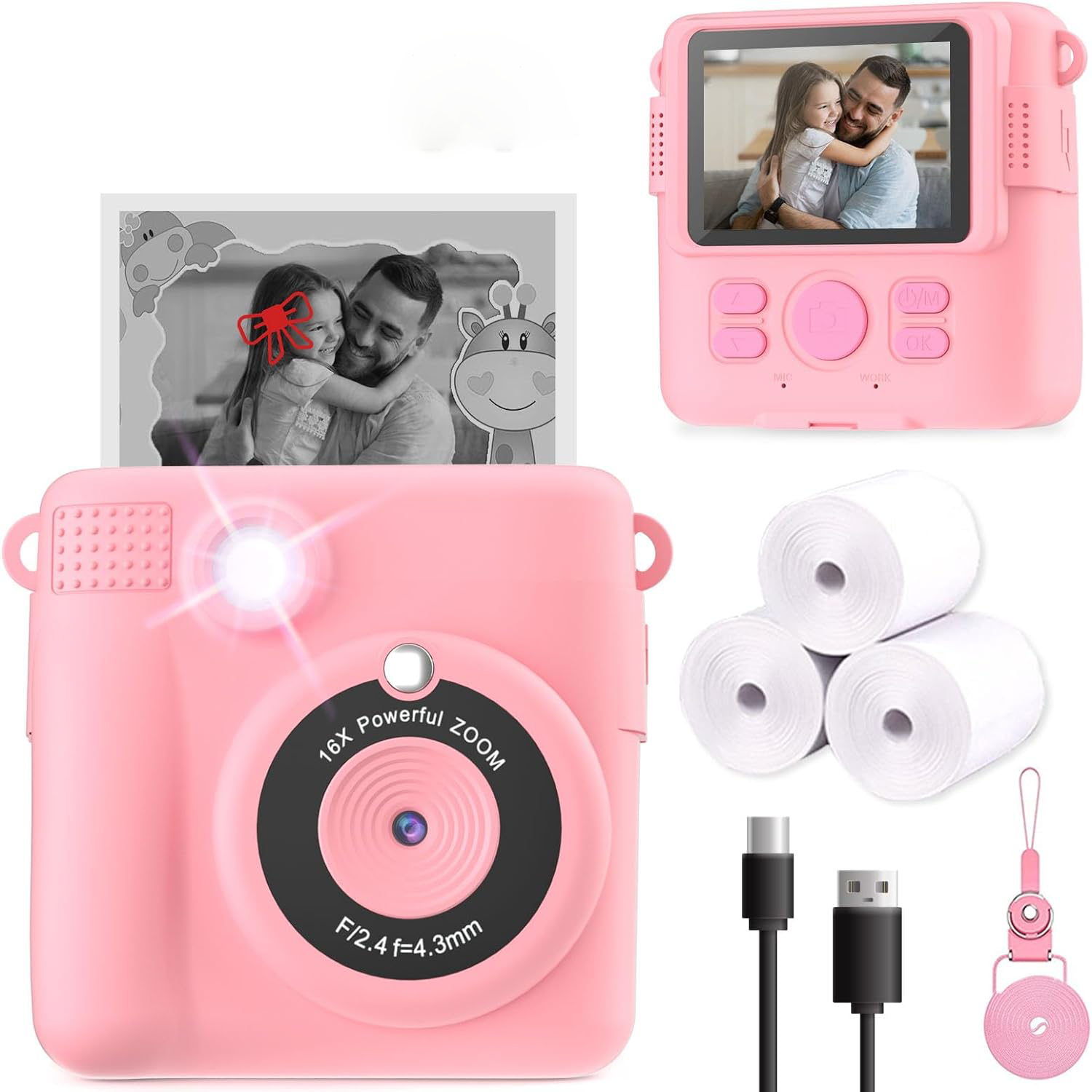 Compact Instant Photo Camera for Young Creatives