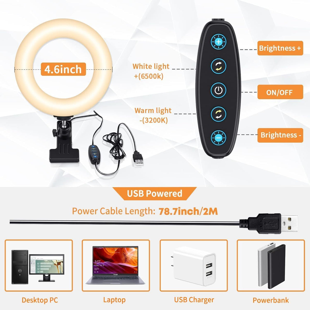 Enhance Your Video Calls with Adjustable Ring Light