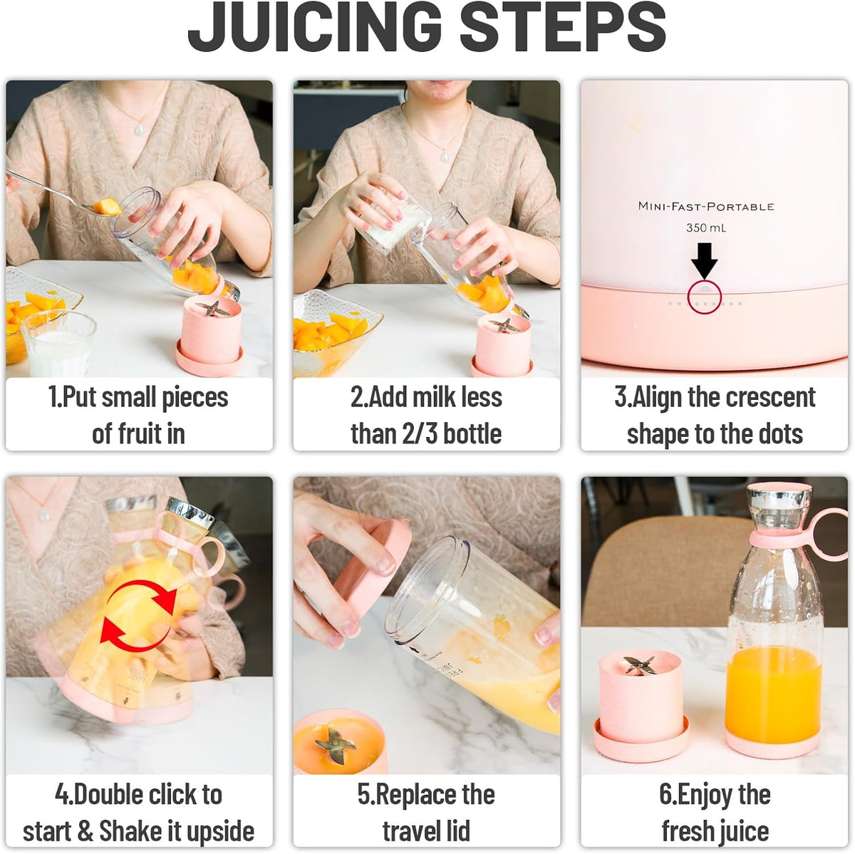 On-the-Go Smoothie Maker with Wireless Convenience
