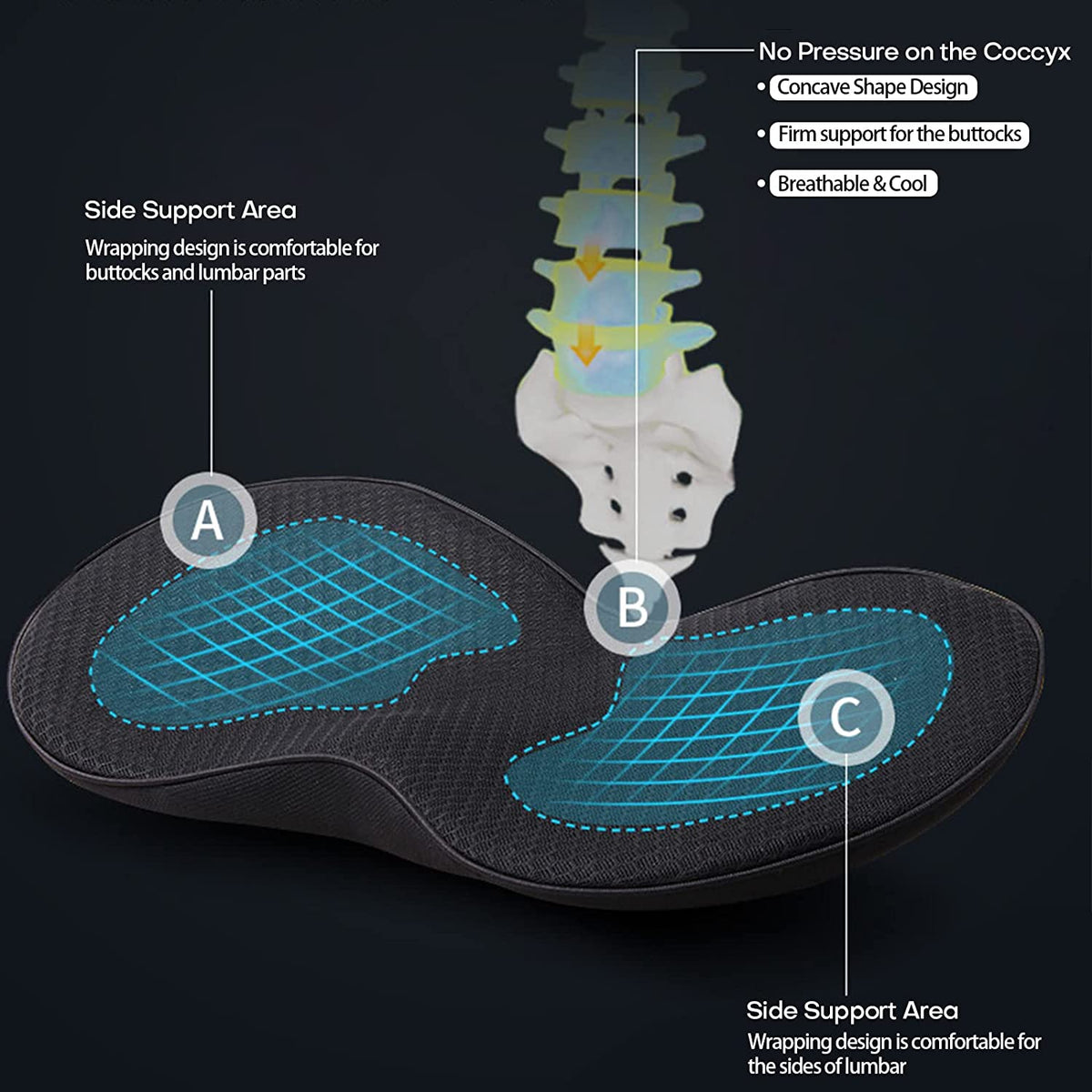 Premium Car Seat Elevation Cushion for Comfort and Support