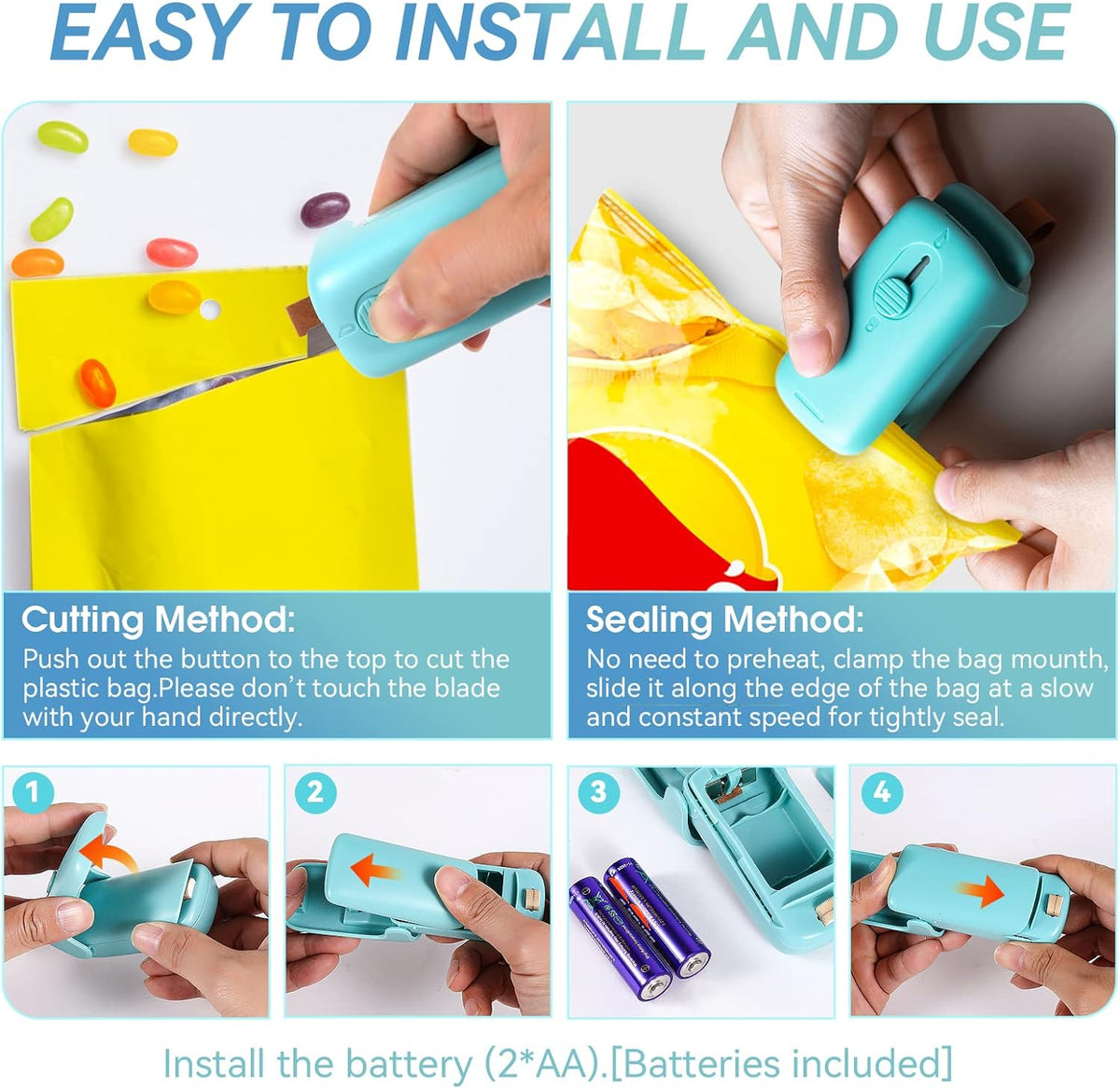 Compact Food Preservation Sealer & Cutter