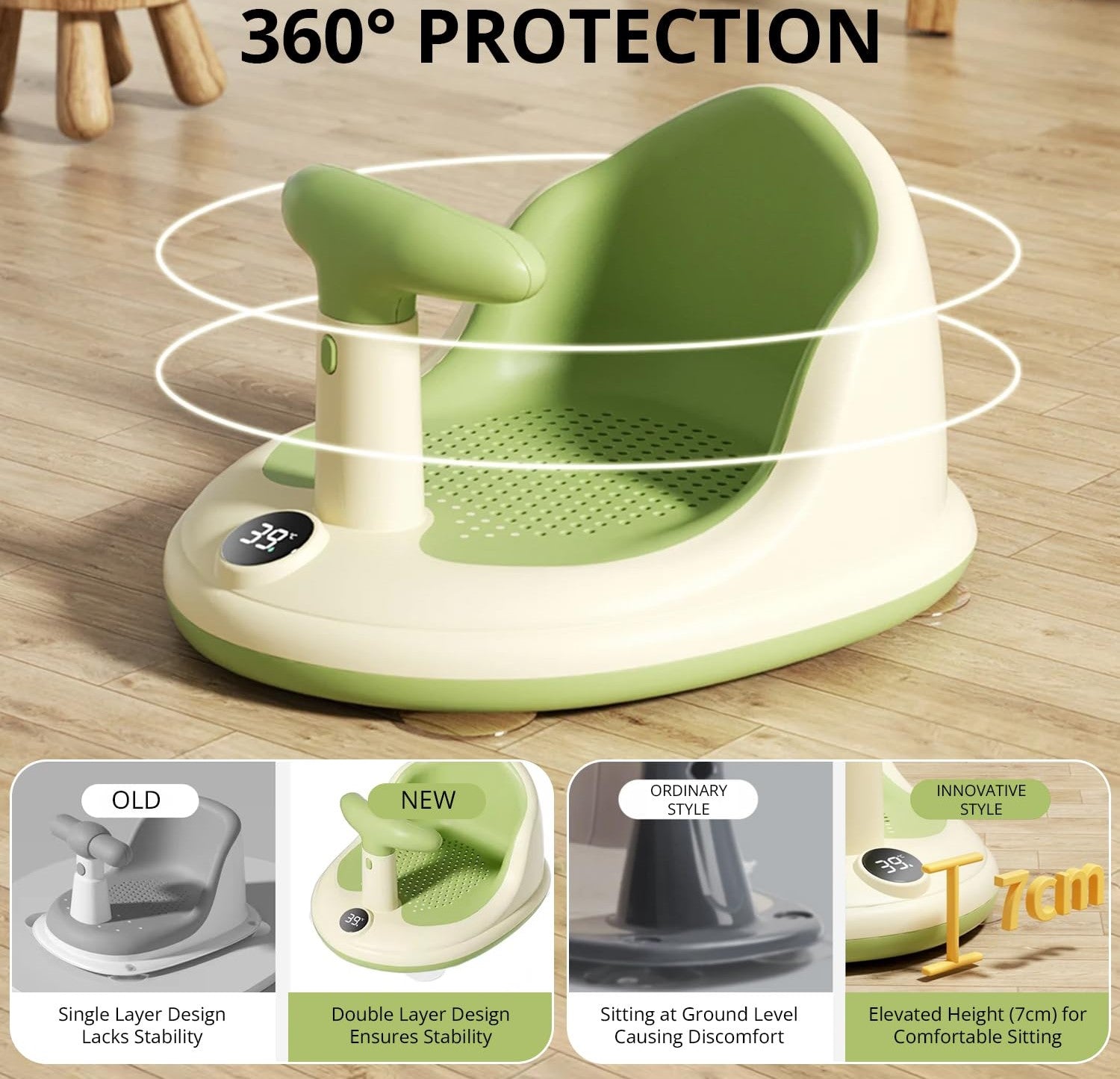 Comfortable Baby Bath Support Seat