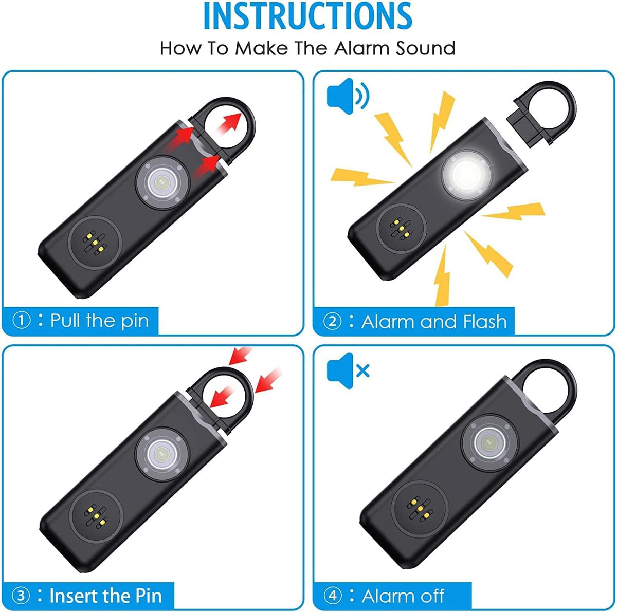 Keyring Personal Alarm – Buy One, Get One Free