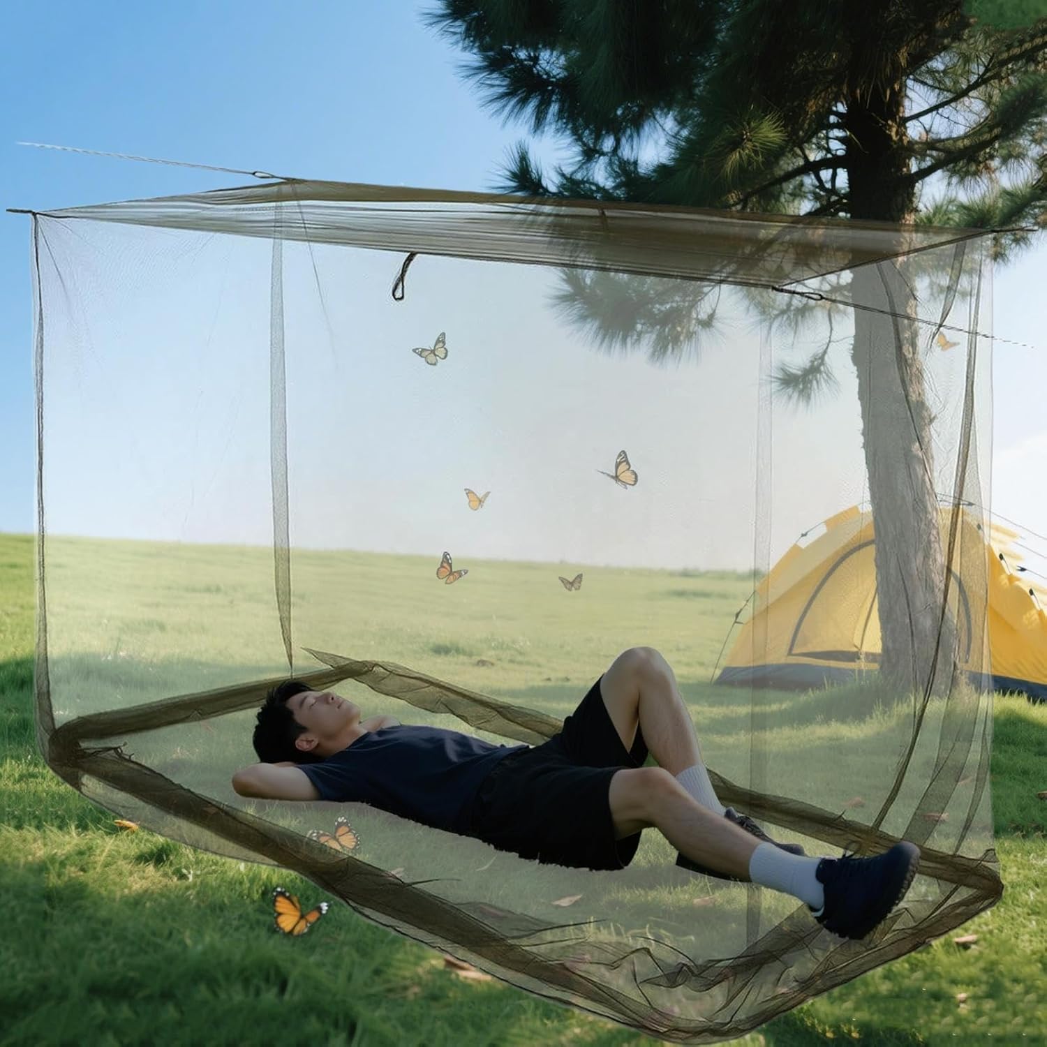 Rectangular Insect Mesh Canopy for Outdoor Use