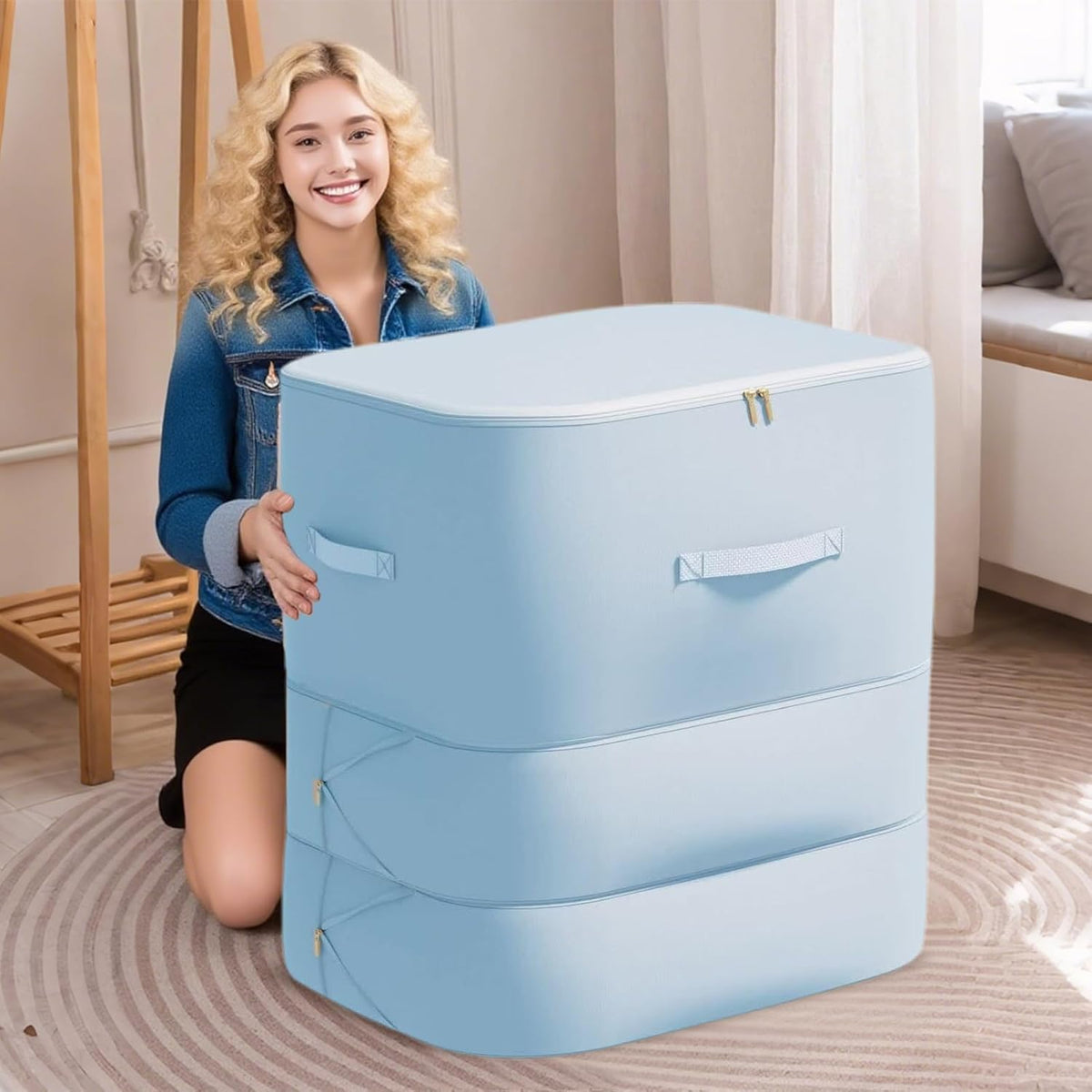 Dustproof Duvet Storage Bag with Self-Compression – Large Size