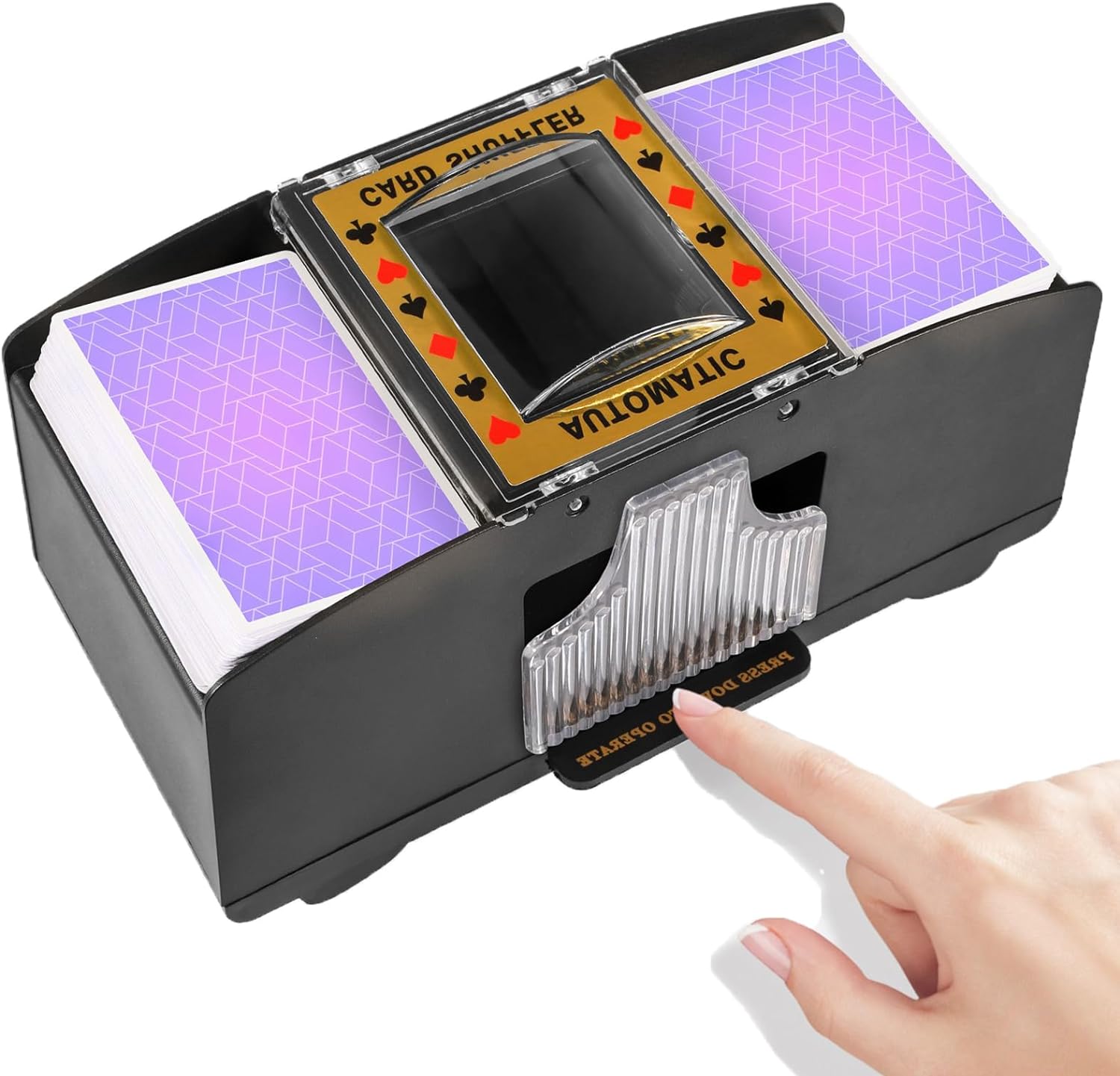Effortless Card Shuffling Device with Versatile Power Options