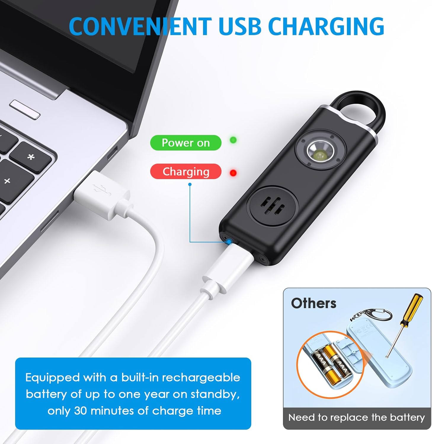 Keyring Personal Alarm – Buy One, Get One Free