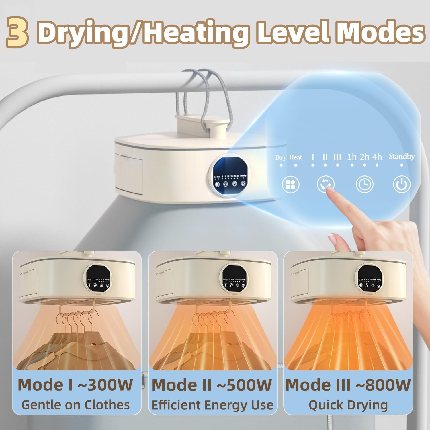 Compact Dual-Function Clothes Dryer & Heater