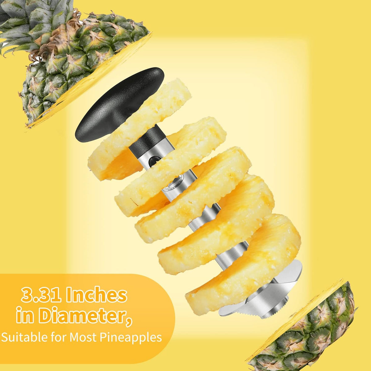 Effortless Pineapple Slicer and Corer Tool