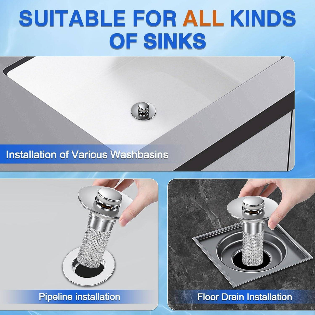 Ultimate Sink Stopper for Odor and Pest Protection