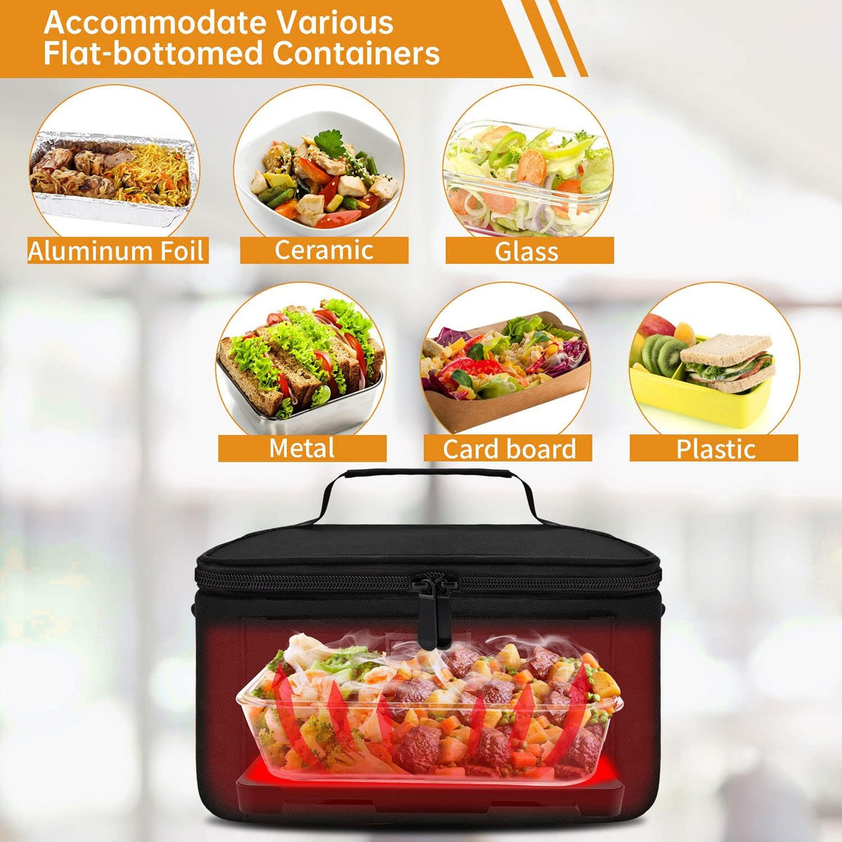 Travel-Friendly Meal Heating Container